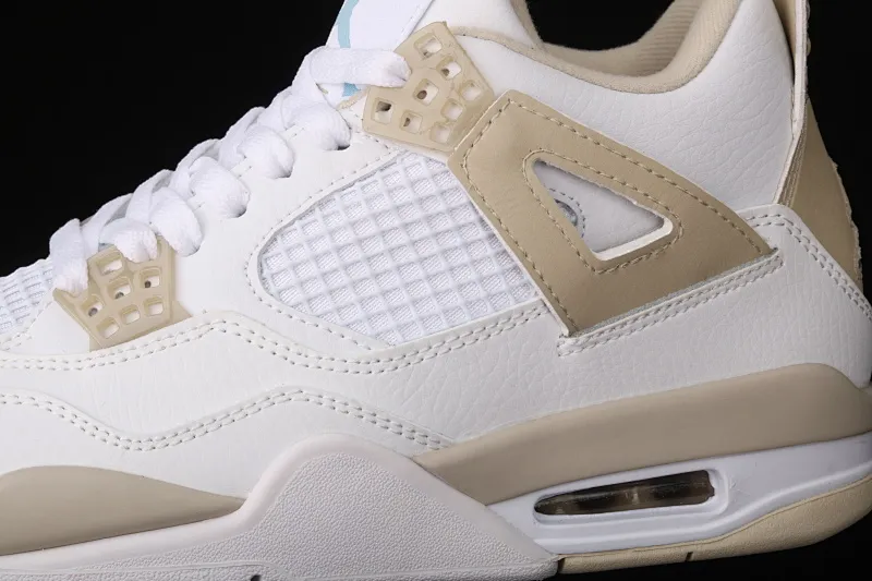 All categories Air Jordan Jordan series basketball shoes Air Jordan 4 G version Air Jordan 4 "Linen" AJ4 Joe 4 beach white gold 487724-118